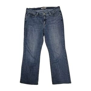Levi Strauss 415 Jeans Women's 16 (37x28) Blue Denim Classic Bootcut Stretch EUC